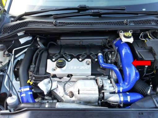 Durite Silicone Admission pour Peugeot RCZ 200 THP - (Bleu)