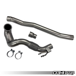[034-105-4041-AWD] CAST STAINLESS STEEL RACING DOWNPIPE, 8V AUDI A3/S3 & MKVII VOLKSWAGEN GOLF R