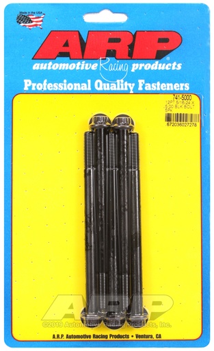 5/16-24 x 5.000 12pt black oxide bolts