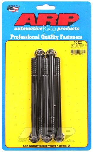 3/8-24 x 5.000 12pt black oxide bolts