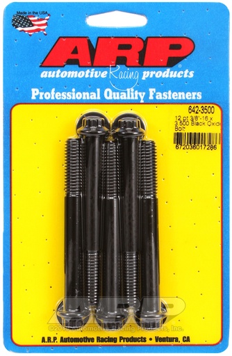 3/8-16 x 3.500 12pt black oxide bolts