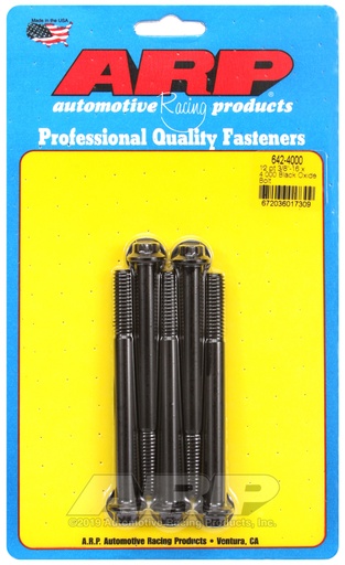 3/8-16 x 4.000 12pt black oxide bolts