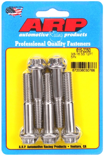 3/8-16 x 2.250 12pt 7/16 wrenching SS bolts