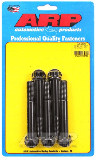 1/2-20 x 3.500 12pt black oxide bolts