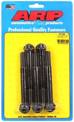 1/2-13 x 4.250 12pt black oxide bolts
