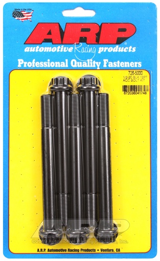 1/2-20 x 5.000 12pt black oxide bolts