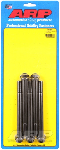 1/2-20 x 5.500 hex black oxide bolts